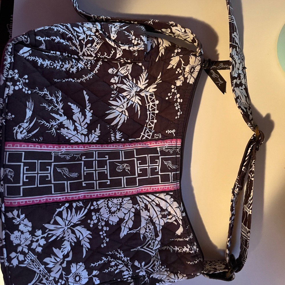 Vera Bradley Black and White Floral Women's Bag
